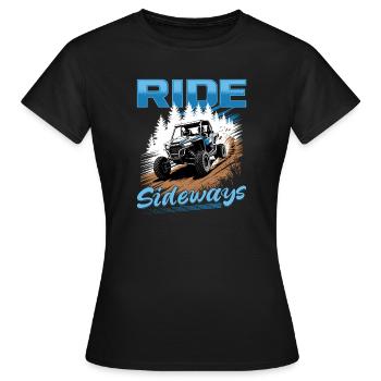 UTV Tout-Terrain 4 Roues Côte à côte - T-shirt Femme - noir - Devant - AI Model Female 172 dark (172cm)