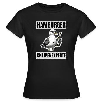 Hamburg Pub Expert - Women's T-Shirt - black - Front - AI Model Female 172 dark (172cm)