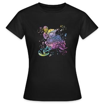Motoneige, motoneige, motoneige - T-shirt Femme - noir - Devant - AI Model Female 172 dark (172cm)