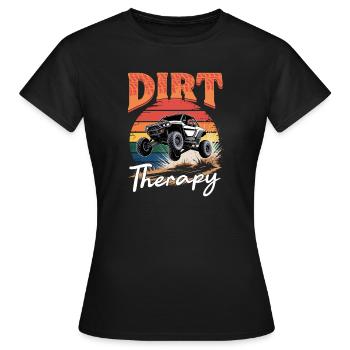 UTV Tout-Terrain 4 Roues Côte à côte - T-shirt Femme - noir - Devant - AI Model Female 172 dark (172cm)