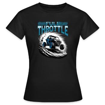UTV Tout-Terrain 4 Roues Côte à côte - T-shirt Femme - noir - Devant - AI Model Female 172 dark (172cm)