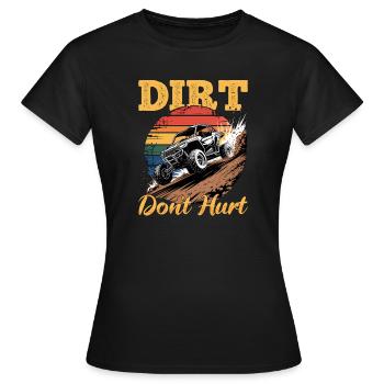 UTV Tout-Terrain 4 Roues Côte à côte - T-shirt Femme - noir - Devant - AI Model Female 172 dark (172cm)