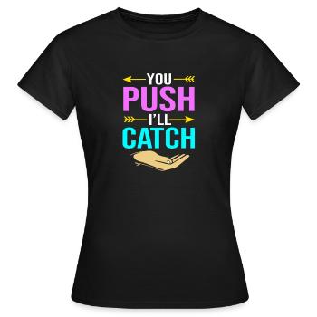 Midwife - Women's T-Shirt - black - Front - AI Model Female 172 dark (172cm)