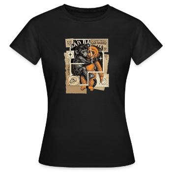 Stamps Baby Monkey Punch - Frauen T-Shirt - Schwarz - Vorne - AI Model Female 172 dark (172cm)