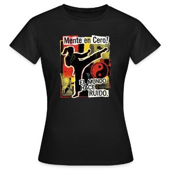 Artes Marciales Mujeres - Frauen T-Shirt - Schwarz - Vorne - AI Model Female 172 dark (172cm)