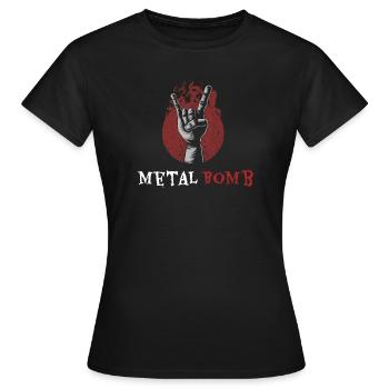 Metal Bomb Heavy Festival - T-shirt Femme - noir - Devant - AI Model Female 172 dark (172cm)