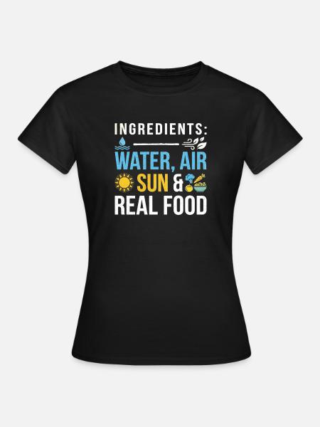 Ernährung Gesundheit Sport - Frauen T-Shirt - Schwarz