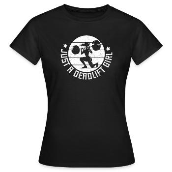 Cadeau de salle de sport pour filles bodybuilder powerlifting - T-shirt Femme - noir - Devant - AI Model Female 172 dark (172cm)