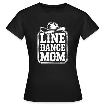 Western Tanz Mama - Frauen T-Shirt - Schwarz - Vorne - AI Model Female 172 dark (172cm)