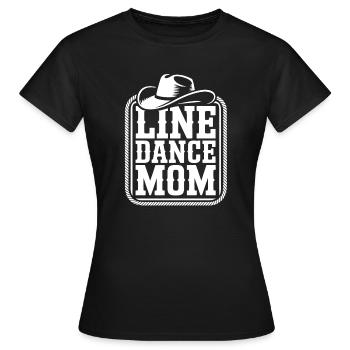 Line Dance Mutter - Frauen T-Shirt - Schwarz - Vorne - AI Model Female 172 dark (172cm)
