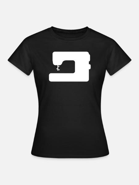 Nähmaschine - Frauen T-Shirt - Schwarz