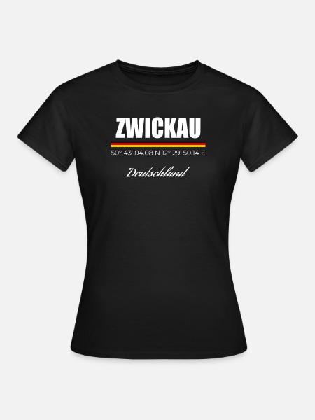 Zwickau - Frauen T-Shirt - Schwarz