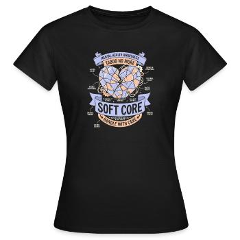 Manipuler avec soin - T-shirt Femme - noir - Devant - AI Model Female 172 dark (172cm)