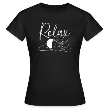 Naturopath Masseur Masseuse Massage - Women's T-Shirt - black - Front - AI Model Female 172 dark (172cm)