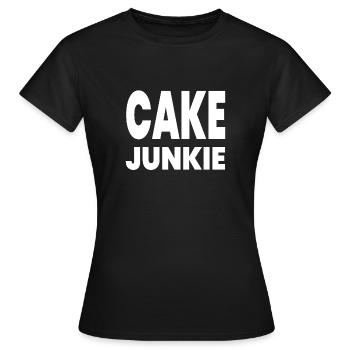 Gâteau - T-shirt Femme - noir - Devant - AI Model Female 172 dark (172cm)