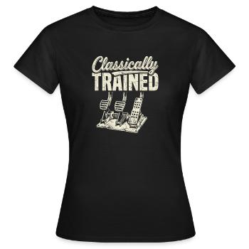 Pédales classiques - T-shirt Femme - noir - Devant - AI Model Female 172 dark (172cm)