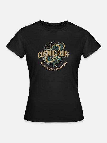 Cosmic Fluff - Frauen T-Shirt - Schwarz