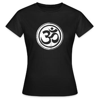 Méditation zen Bouddhisme Bouddhiste Bouddhiste Chakra - T-shirt Femme - noir - Devant - AI Model Female 172 dark (172cm)