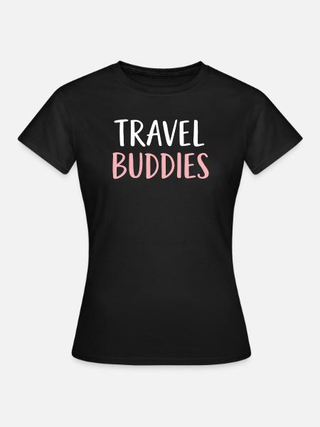 Travel buddies - Frauen T-Shirt - Schwarz