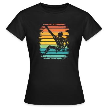 Boulderer Boulder Bouldern - Frauen T-Shirt - Schwarz - Vorne - AI Model Female 172 dark (172cm)