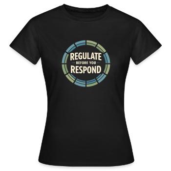 Guérison somatique Thérapie somatique - T-shirt Femme - noir - Devant - AI Model Female 172 dark (172cm)
