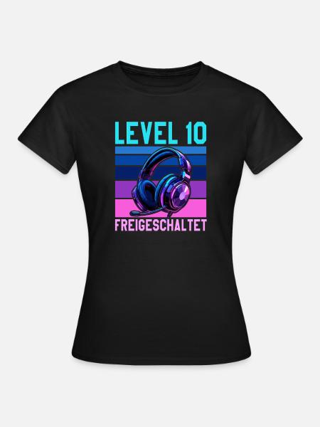 10. Geburtstag Junge Mädchen Legende Level 10 - Frauen T-Shirt - Schwarz