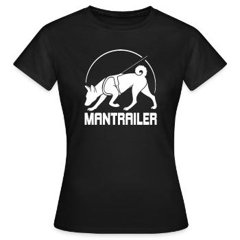 Basenji MANTRAILER Chiens de recherche Chiens Wilsigns - T-shirt Femme - noir - Devant - AI Model Female 172 dark (172cm)