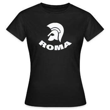 ROMA - Frauen T-Shirt - Schwarz - Vorne - AI Model Female 172 dark (172cm)