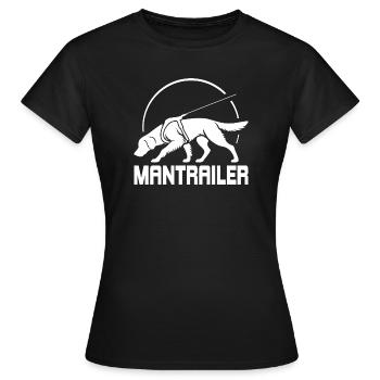 Golden Retriever MANTRAILER Chiens de recherche Chien - T-shirt Femme - noir - Devant - AI Model Female 172 dark (172cm)