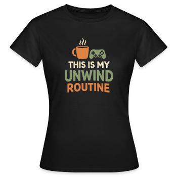 Joueur chaleureux, Jeux Confortables, - T-shirt Femme - noir - Devant - AI Model Female 172 dark (172cm)