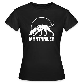 Chiens de recherche Vizsla MANTRAILER Saules chiens - T-shirt Femme - noir - Devant - AI Model Female 172 dark (172cm)