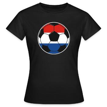 Fußballmannschaft Niederlande - Frauen T-Shirt - Schwarz - Vorne - AI Model Female 172 dark (172cm)