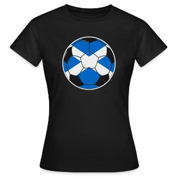 Fußballmannschaft Schottland - Frauen T-Shirt - Schwarz - Vorne - AI Model Female 172 dark (172cm)
