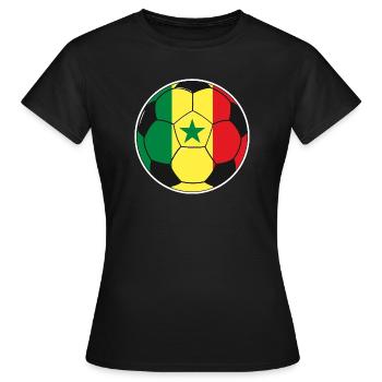 Fußballmannschaft Senegal - Frauen T-Shirt - Schwarz - Vorne - AI Model Female 172 dark (172cm)