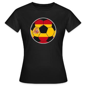 Fußballmannschaft Spanien - Frauen T-Shirt - Schwarz - Vorne - AI Model Female 172 dark (172cm)