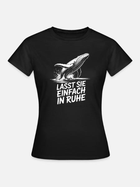 Rettet die Wale - Frauen T-Shirt - Schwarz