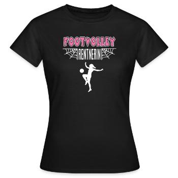 Footvolley Retraité pensionnaire Joueur de retraite - T-shirt Femme - noir - Devant - AI Model Female 172 dark (172cm)