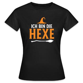 I'm the Witch Halloween - Women's T-Shirt - black - Front - AI Model Female 172 dark (172cm)