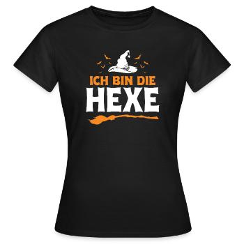 I'm the Witch Halloween - Women's T-Shirt - black - Front - AI Model Female 172 dark (172cm)