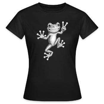 rainette - T-shirt Femme - noir - Devant - AI Model Female 172 dark (172cm)