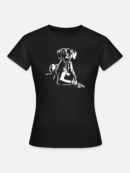 Rhodesian Ridgeback "Black Edition" - Frauen T-Shirt - Schwarz