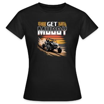 UTV Off Road 4 Wheeler Side by side - Women's T-Shirt - black - Front - AI Model Female 172 dark (172cm)