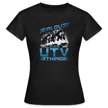 UTV Off Road 4 Wheeler Side by side - Women's T-Shirt - black - Front - AI Model Female 172 dark (172cm)