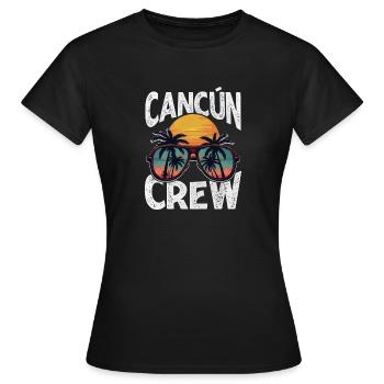 Cancun Crew - Women's T-Shirt - black - Front - AI Model Female 172 dark (172cm)
