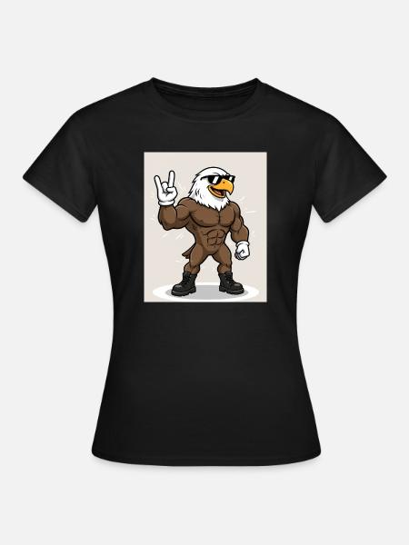 Stark & Cool – Tierischer Power Style - Frauen T-Shirt - Schwarz