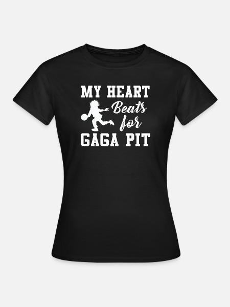 Mein Herz schlägt für Gaga Pit - Frauen T-Shirt - Schwarz