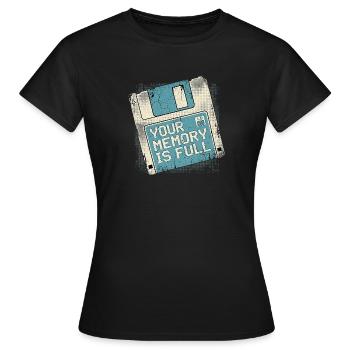 Votre mémoire - T-shirt Femme - noir - Devant - AI Model Female 172 dark (172cm)