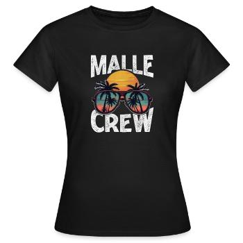 Malle Crew - Women's T-Shirt - black - Front - AI Model Female 172 dark (172cm)