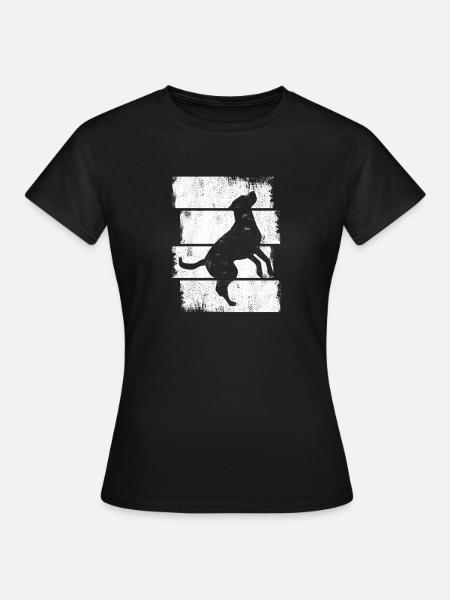 Hund Skizze - Frauen T-Shirt - Schwarz