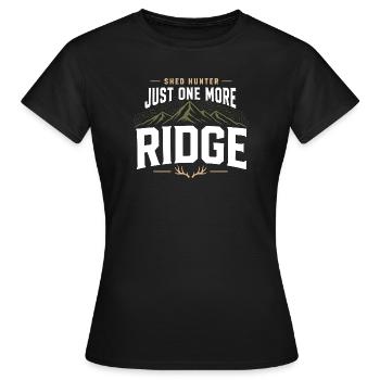 Schuppen-jagd-schuppen-jäger-geweih-jagd-weißwedel - Frauen T-Shirt - Schwarz - Vorne - AI Model Female 172 dark (172cm)